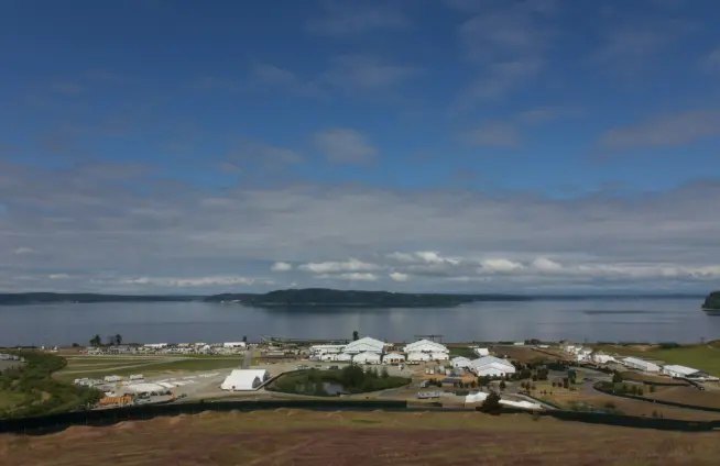 A scenic ocean view of university place washington
